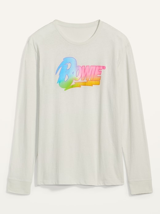 View large product image 2 of 2. David Bowie&#174 Gender-Neutral Graphic Long-Sleeve Tee for Adults