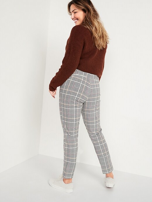 Image number 6 showing, High-Waisted Patterned Pixie Skinny Ankle Pants for Women