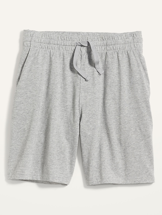 View large product image 1 of 1. Jersey-Knit Pajama Shorts -- 7.5-inch inseam