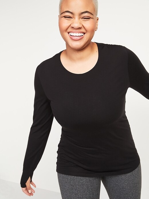 Image number 5 showing, Go-Warm Jersey Long-Sleeve Top