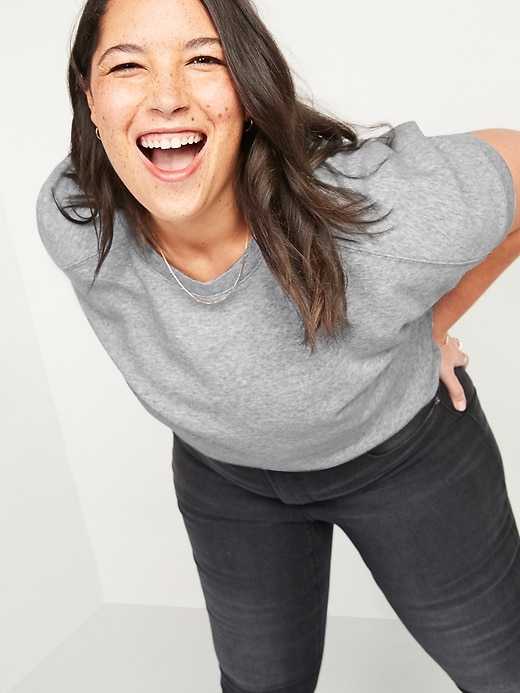 old navy short sleeve sweatshirt