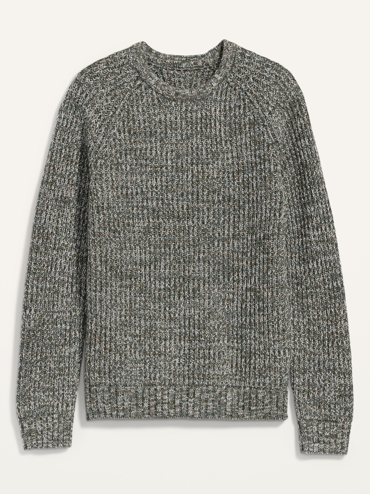 Textured-Rib Fisherman Sweater