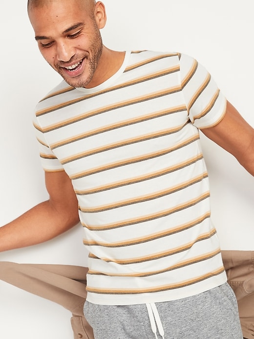 Image number 1 showing, Striped Crew-Neck Tee