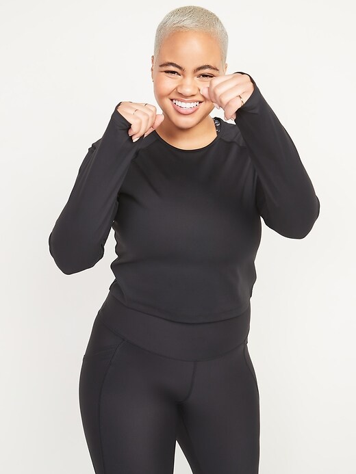 Image number 5 showing, PowerSoft Mesh-Back Long-Sleeve Performance Top