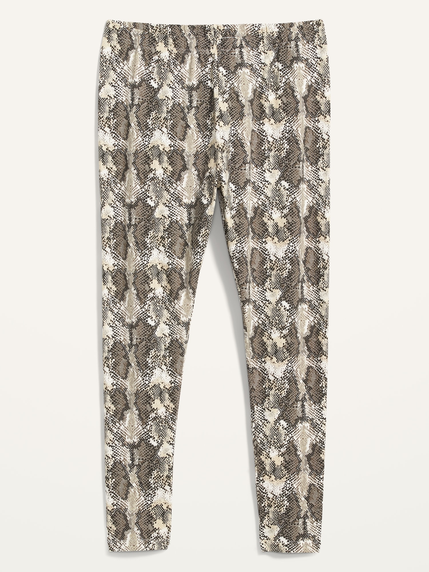 High-Waisted Printed Jersey Plus-Size 