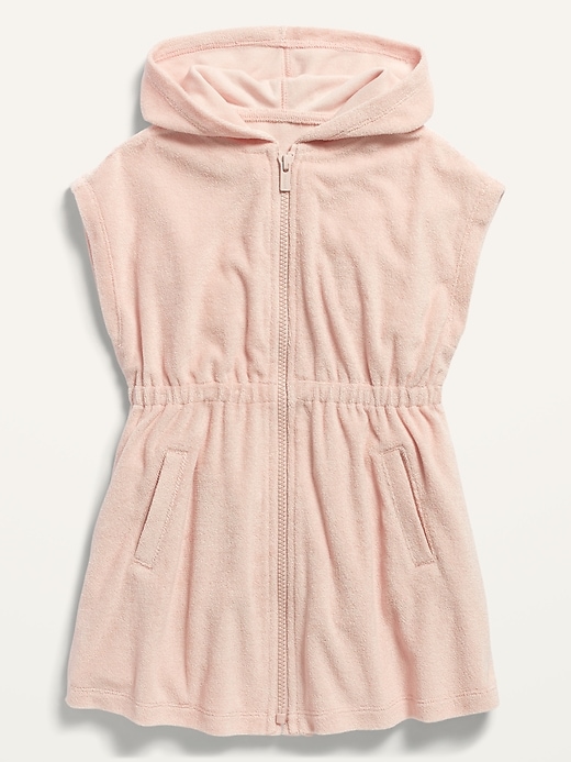 Old Navy Hooded LoopTerry ZipFront Swim CoverUp for Toddler Girls