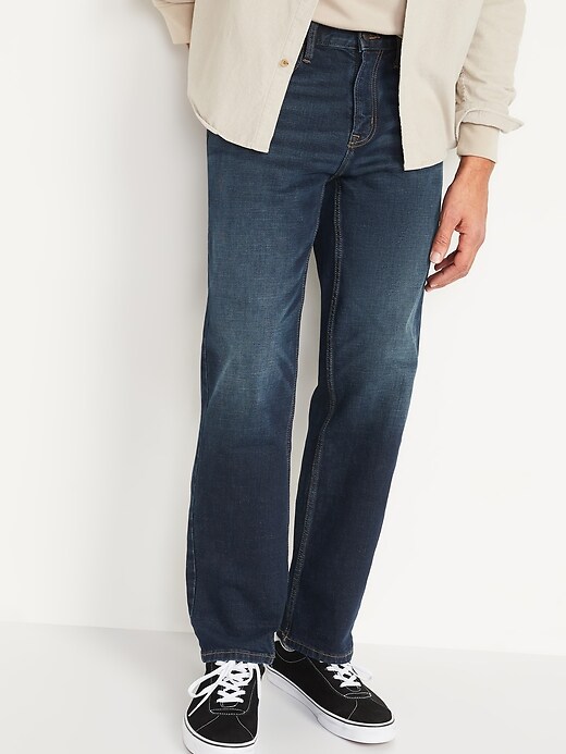 Loose Built-In Flex Jeans For Men | Old 