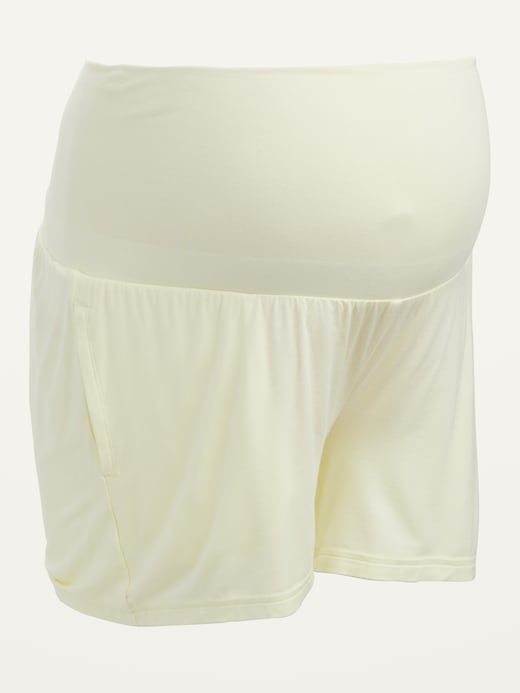 Old Navy Maternity Rollover-Waist Ultra-Soft Sunday Sleep Shorts --  3.75-inch inseam