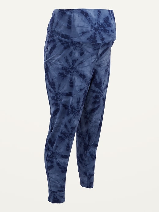 View large product image 1 of 2. Maternity Rollover-Waist Ultra-Soft Sunday Sleep Jogger Pants
