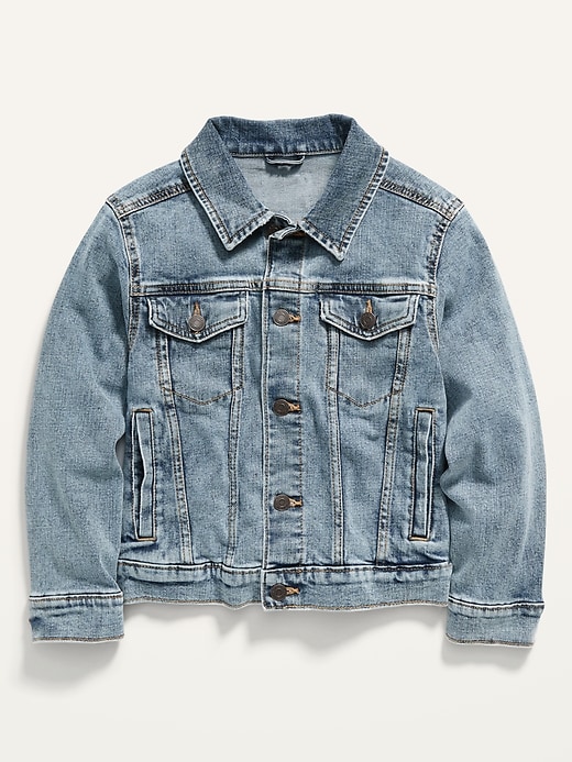 View large product image 1 of 2. Light-Wash Jean Jacket For Boys