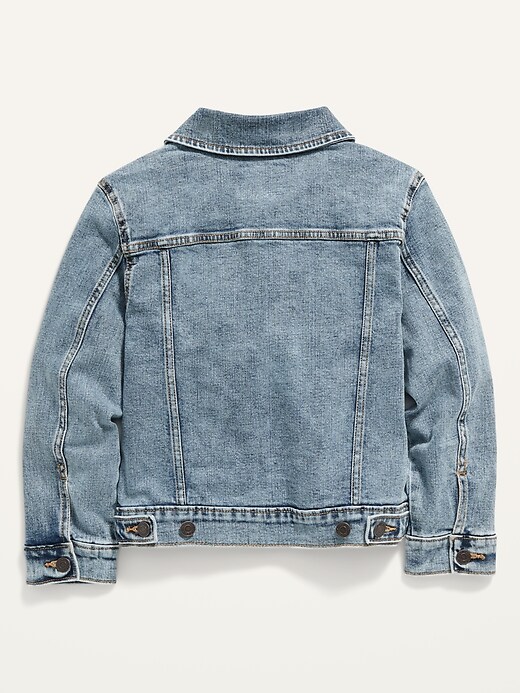 View large product image 2 of 2. Light-Wash Jean Jacket For Boys