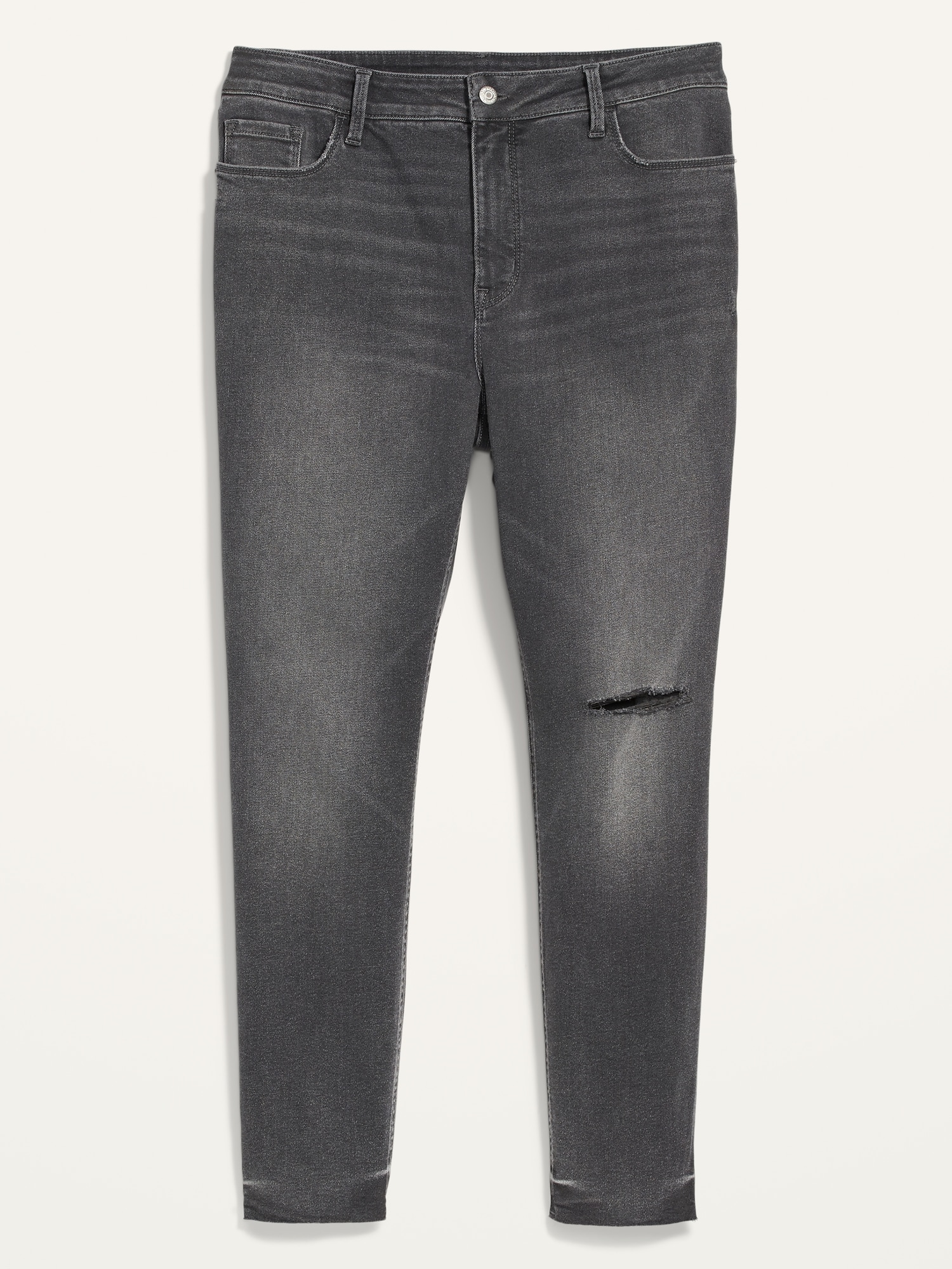 plus size stretch distressed jeans
