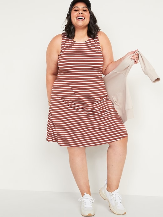 Sleeveless Jersey Knit Plus Size Swing Dress Old Navy