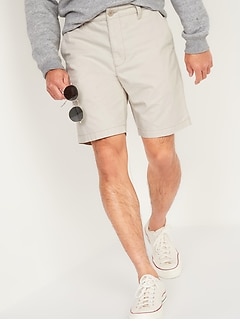 Khaki Non-Stretch Shorts for Men 