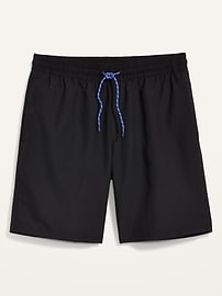 View large product image 3 of 3. Solid-Color Swim Trunks -- 8-inch inseam