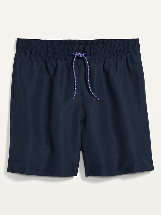 View large product image 2 of 2. Solid-Color Swim Trunks -- 6-inch inseam
