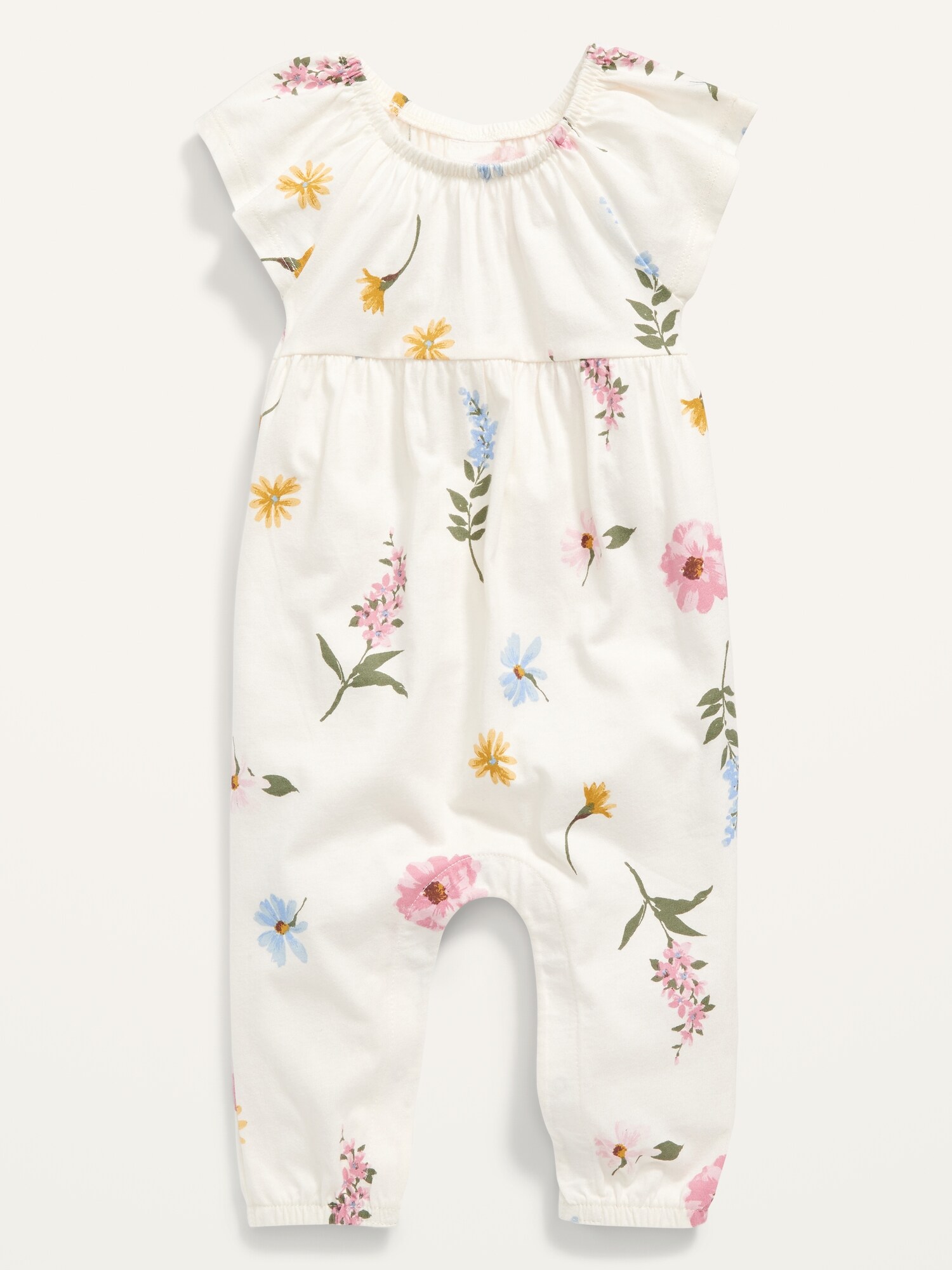 FlutterSleeve Jersey Jumpsuit for Baby Old Navy