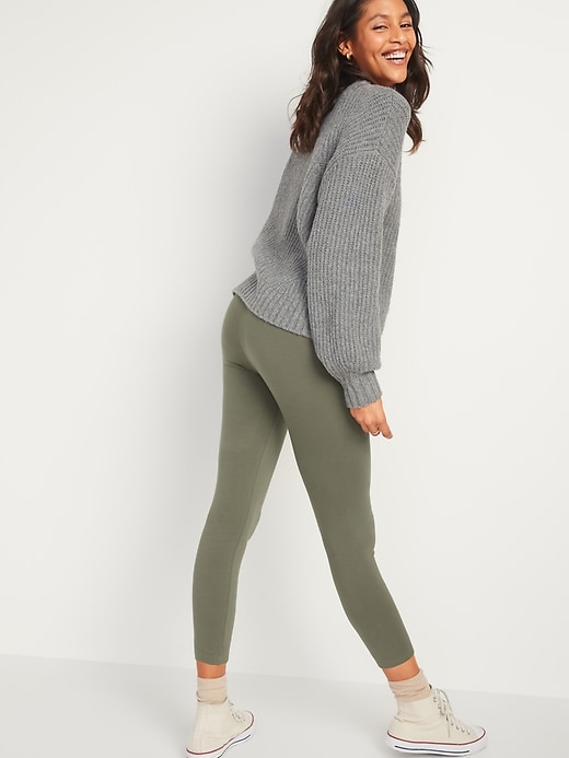 Image number 2 showing, High-Waisted Cropped Leggings For Women