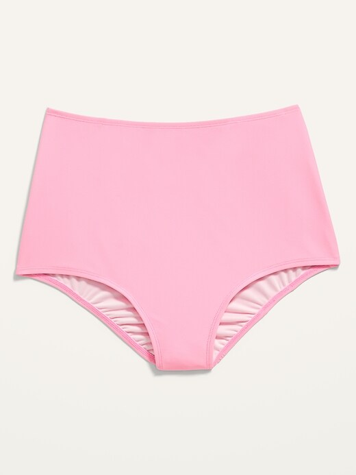 Image number 4 showing, High-Waisted Boyshort Swim Bottoms