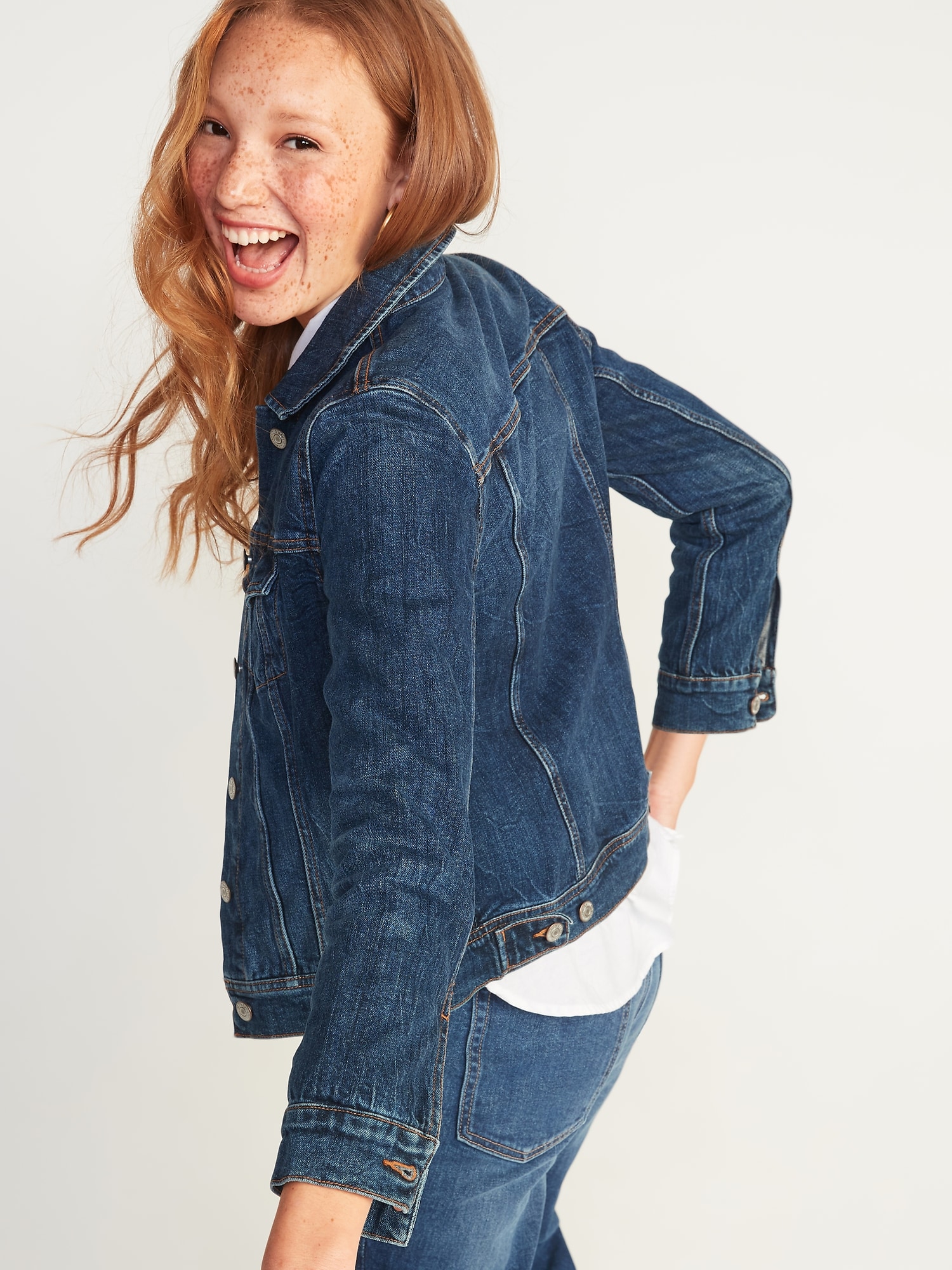 old navy denim trucker jacket