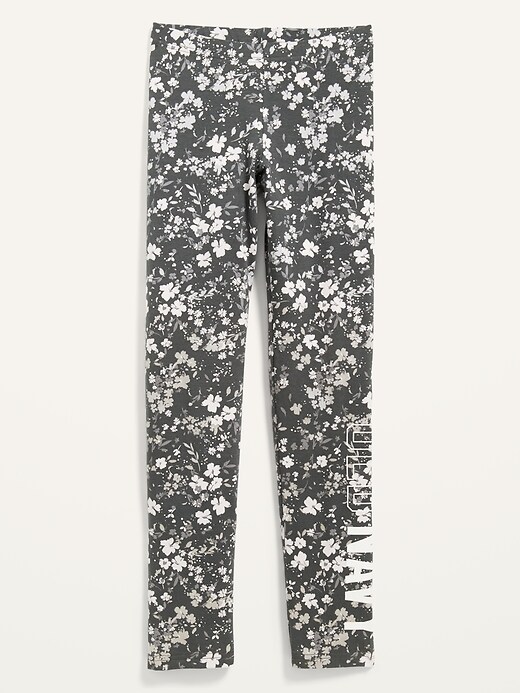 View large product image 1 of 2. Logo-Graphic Built-In Tough Full-Length Leggings for Girls