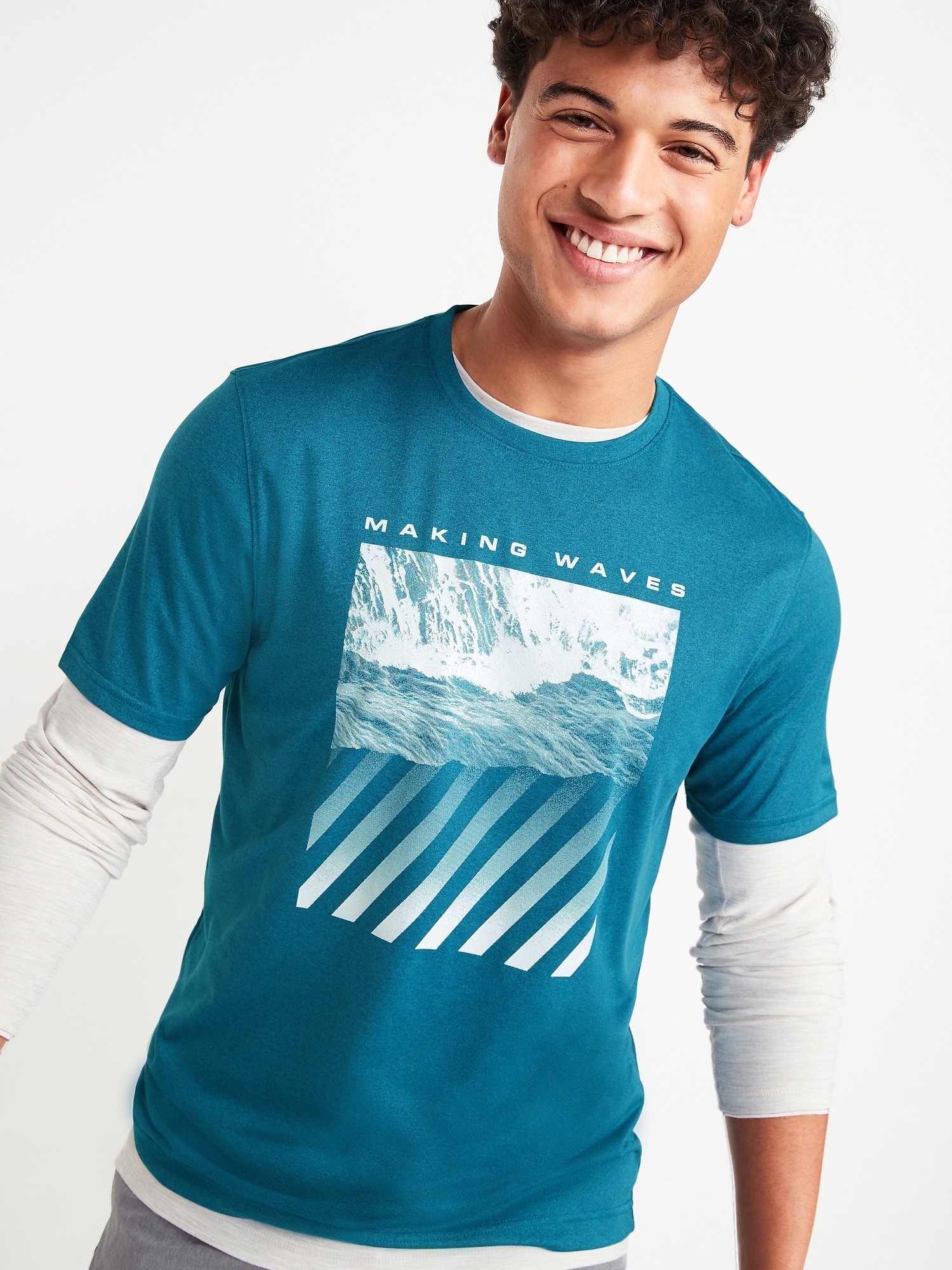 Graphic Go-Dry Cool Odor-Control Core T-Shirt for Men | Old Navy