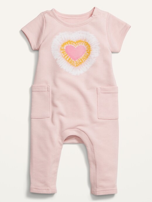 View large product image 1 of 1. Unisex French Terry One-Piece for Baby