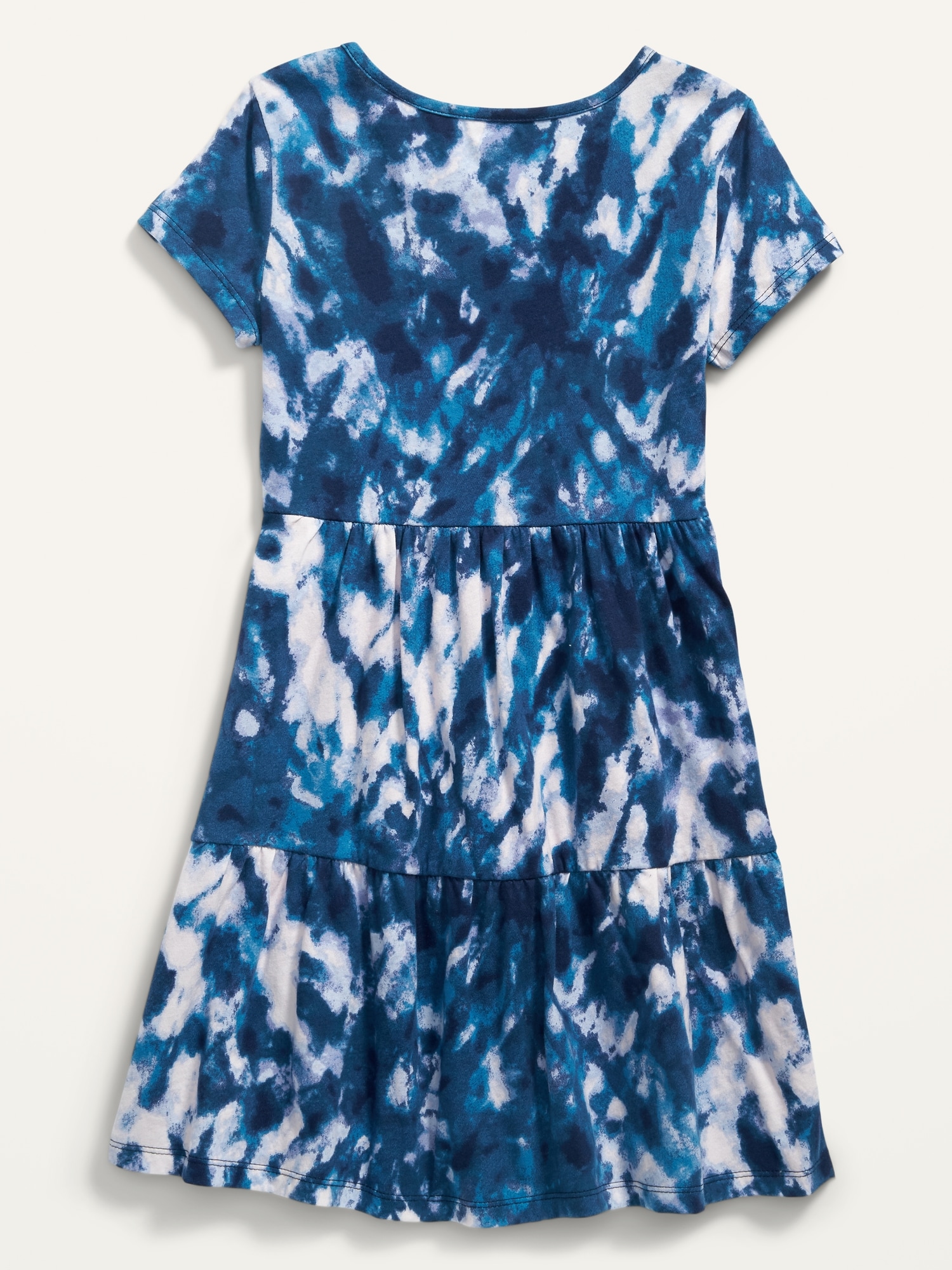 Tiered Jersey Fit & Flare Dress for Girls | Old Navy