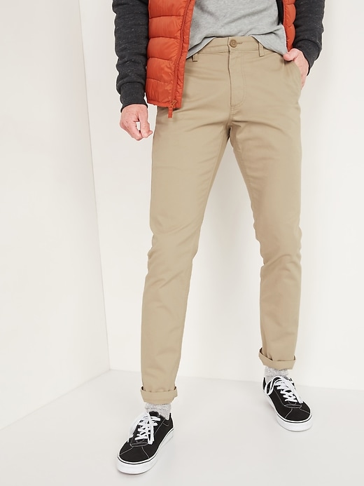Image number 1 showing, Slim Uniform Non-Stretch Chino Pants for Men