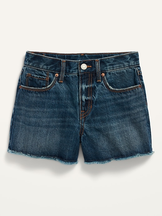 Extra High-Waisted Sky-Hi Cut-Off Jean Shorts for Girls | Old Navy