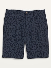 View large product image 3 of 3. Slim Ultimate Floral-Print Twill Shorts -- 10-inch inseam