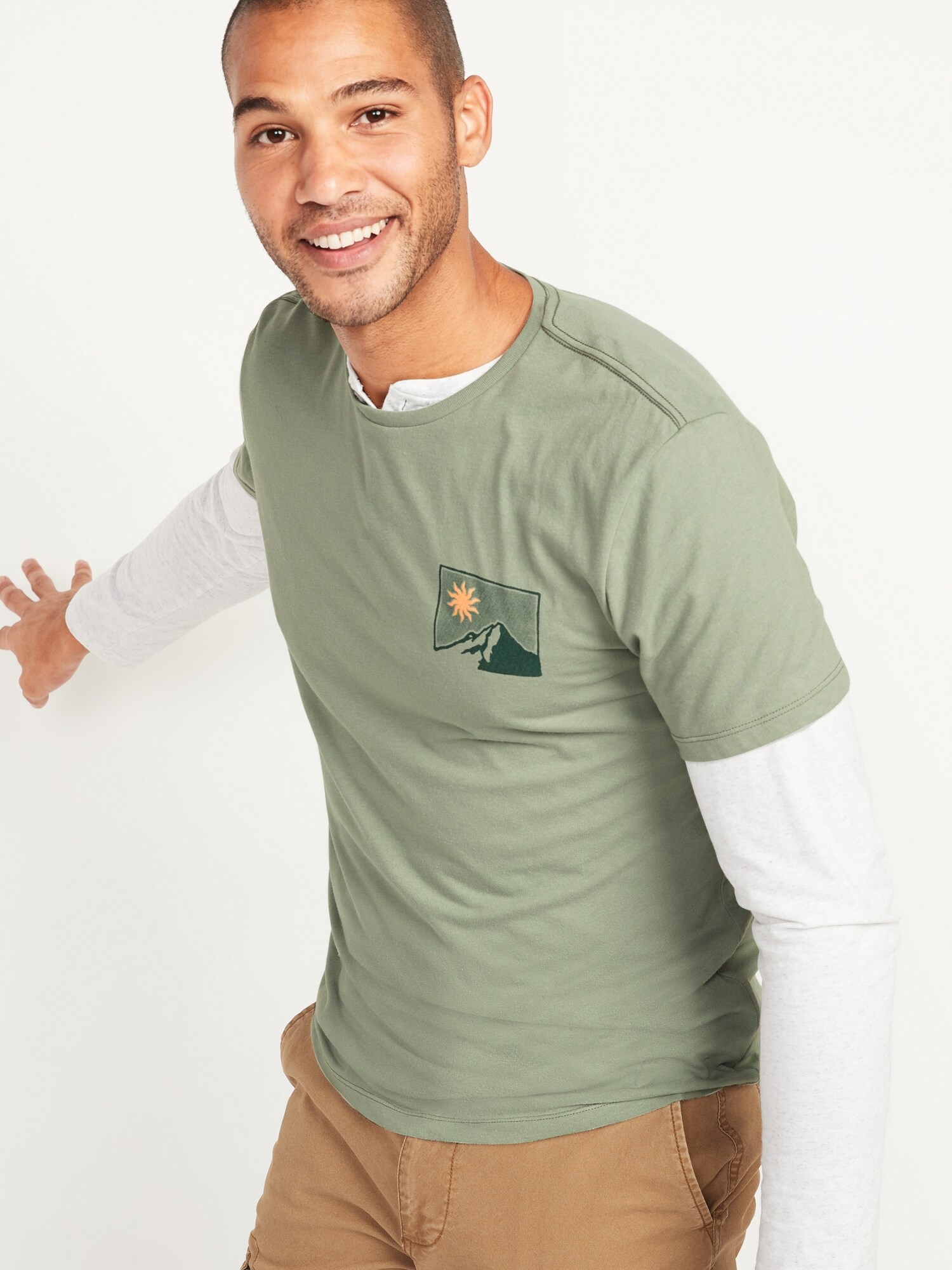 Soft-Washed Crew-Neck T-Shirt for Men