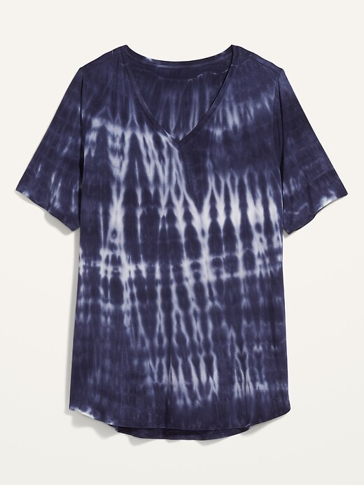 Image number 4 showing, Luxe Tie-Dyed Plus-Size Tunic Tee