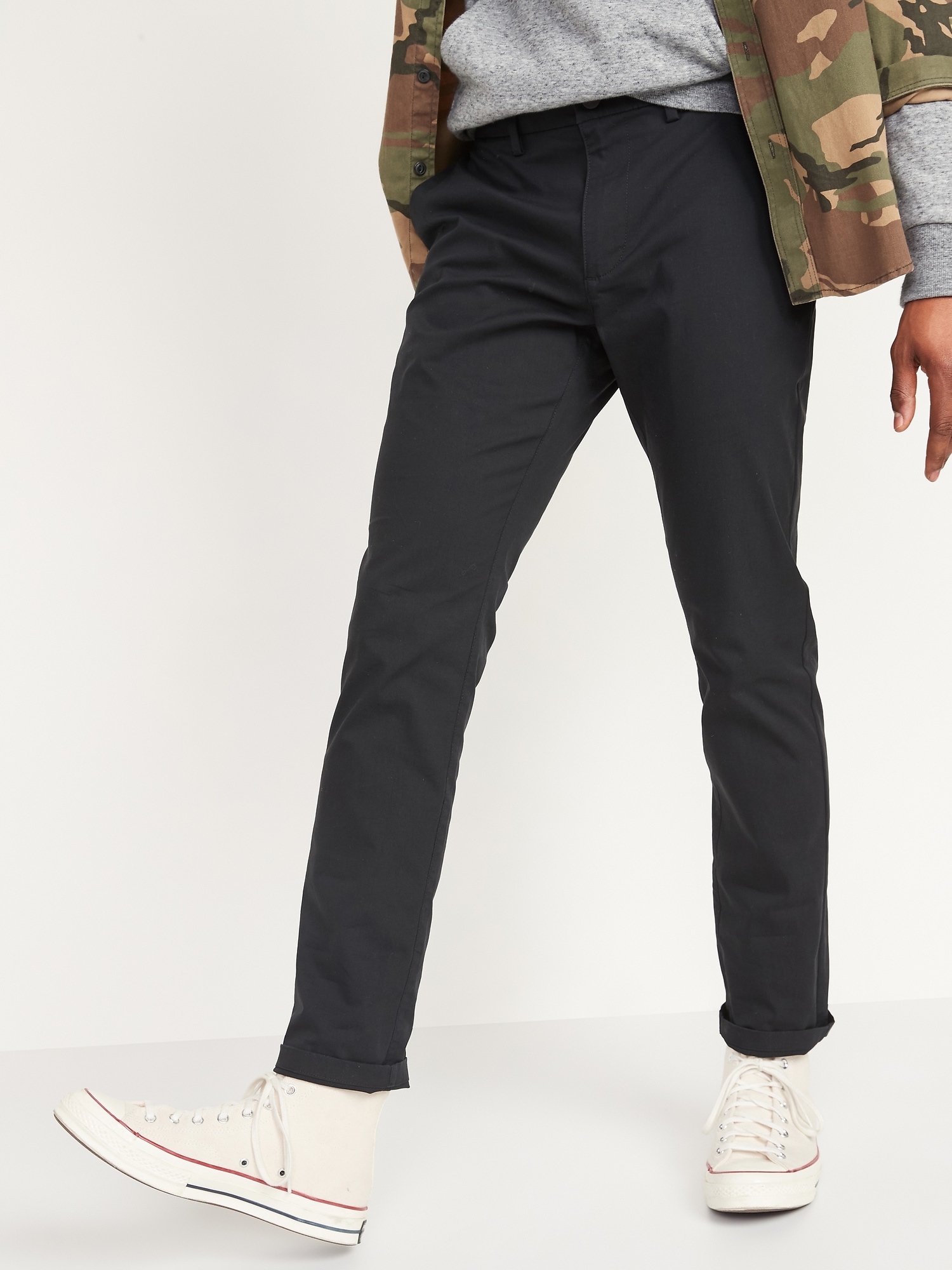 Black skinny chino sales pants