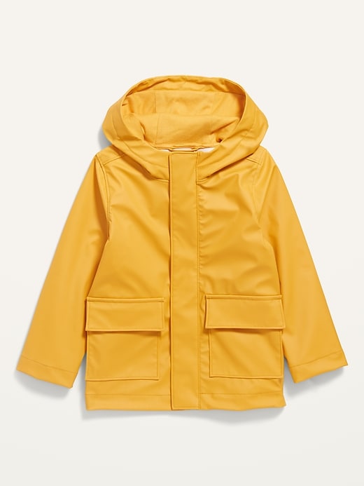 old navy yellow rain jacket