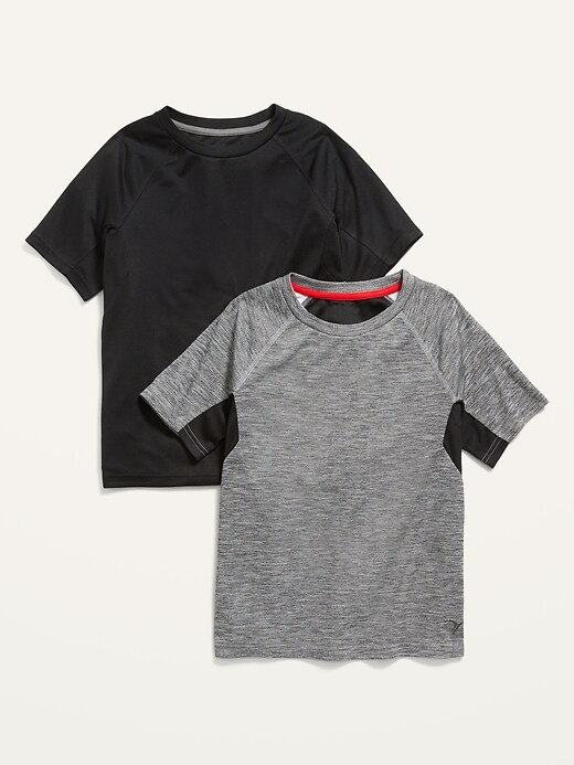 View large product image 1 of 2. Go-Dry Mesh Performance T-Shirt 2-Pack for Boys