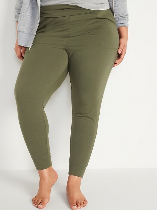 View large product image 1 of 2. Mid-Rise Plus-Size Live-In Jogger Sweatpants