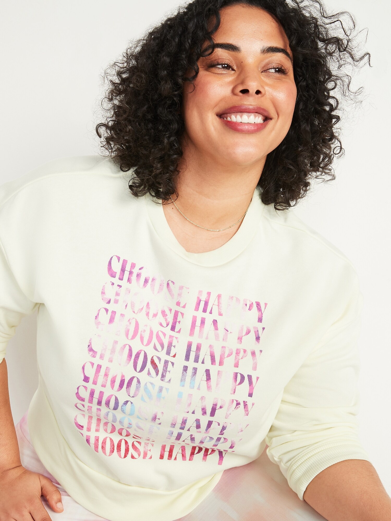 plus size crew neck sweatshirts