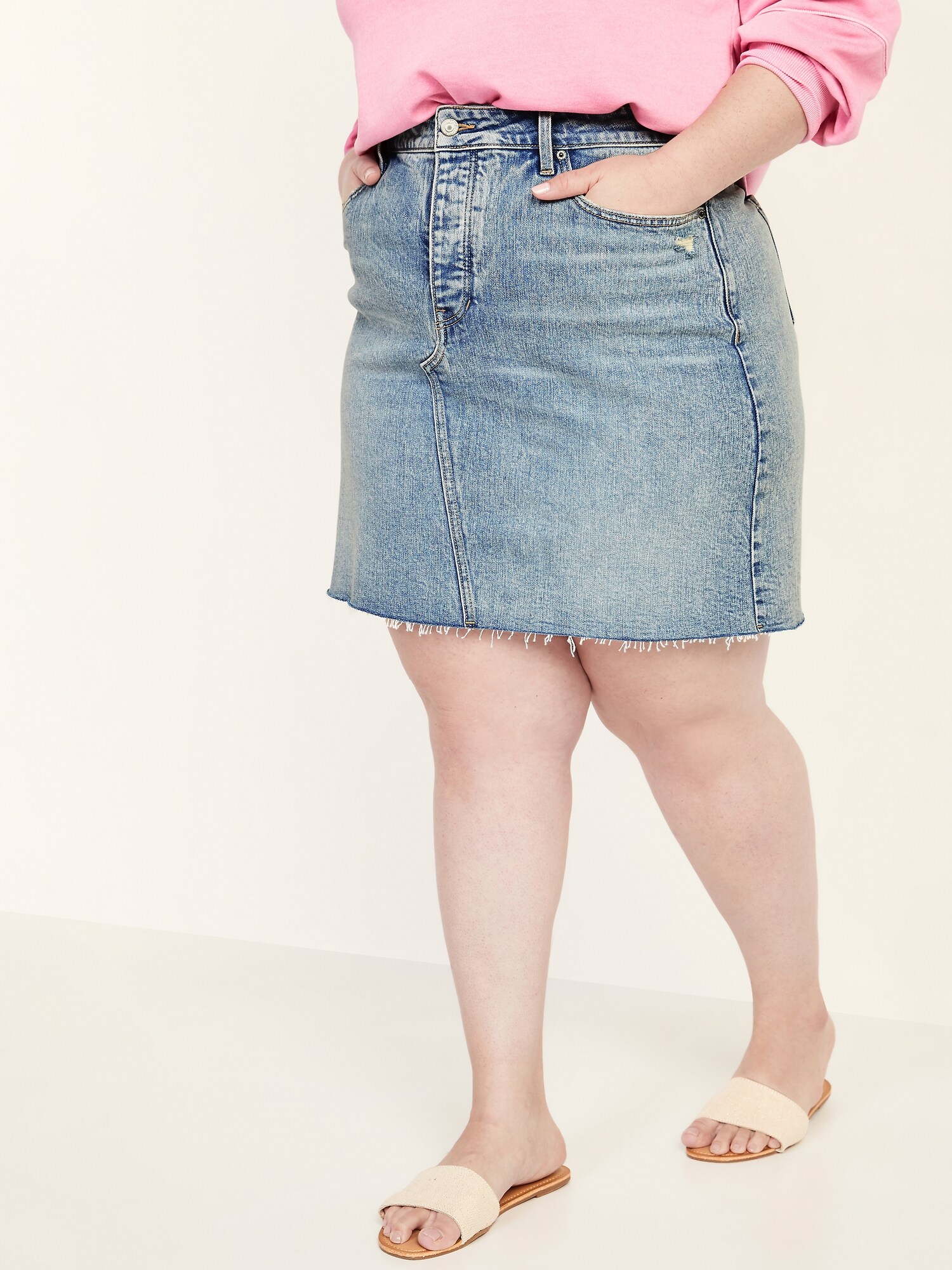 Old navy plus shop size denim skirt