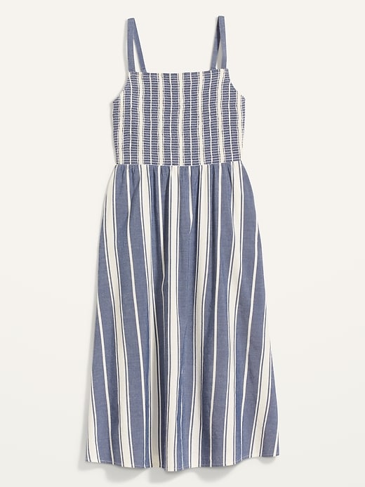 Smocked Fit & Flare Striped Cami Midi Dress for Women | Old Navy