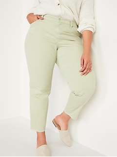 High-Waisted Secret-Smooth Pockets O.G. Straight Plus-Size Jeans
