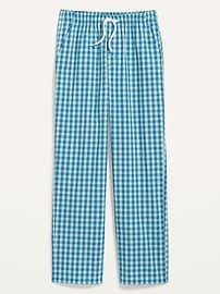 View large product image 3 of 3. Patterned Poplin Pajama Pants