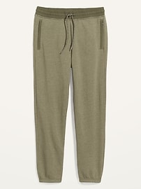 View large product image 3 of 3. Tapered Woven-Trim Zip-Pocket Sweatpants