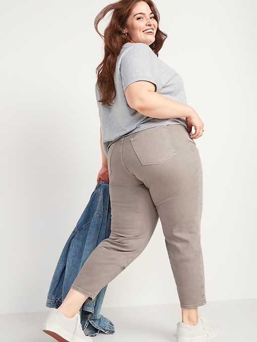 Image number 2 showing, High-Waisted Secret-Smooth Pockets O.G. Straight Plus-Size Jeans