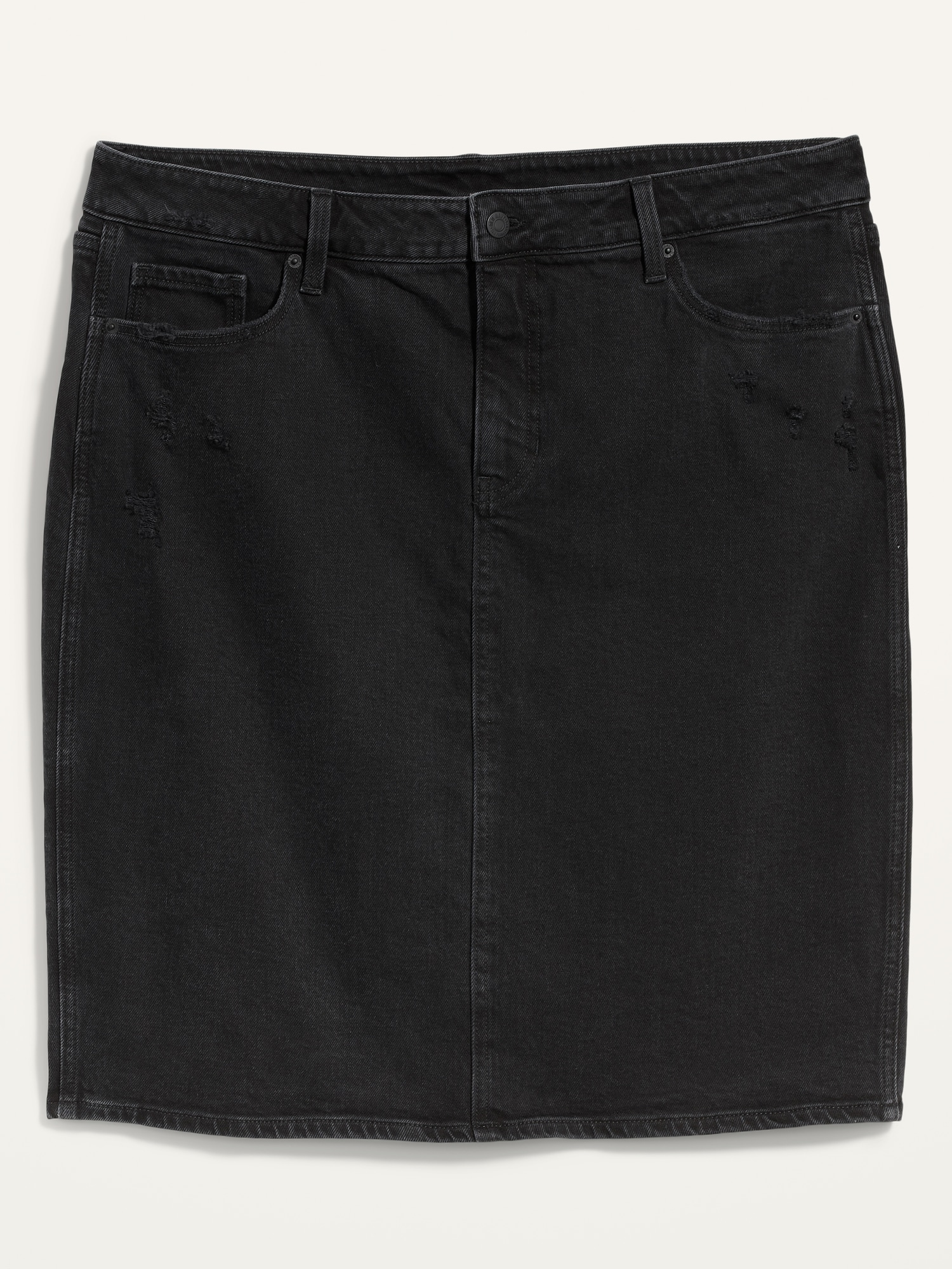 black jean skirt old navy