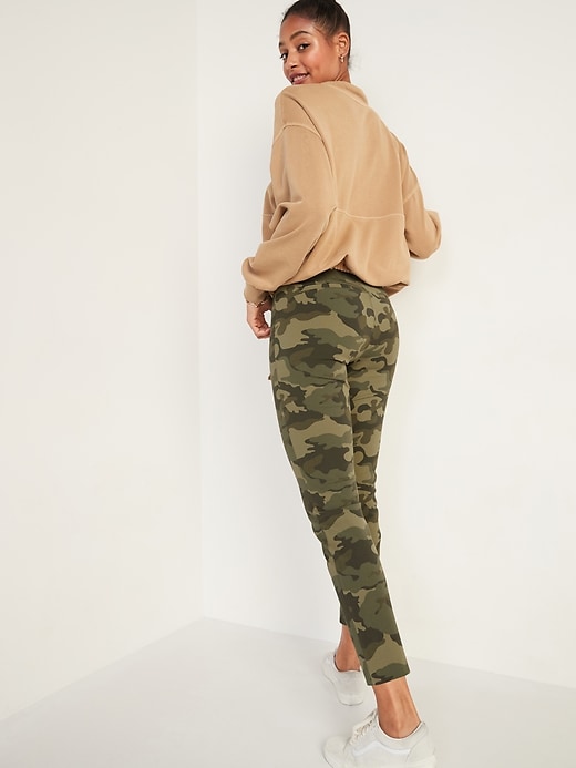 Image number 7 showing, High-Waisted Patterned Pixie Skinny Ankle Pants for Women