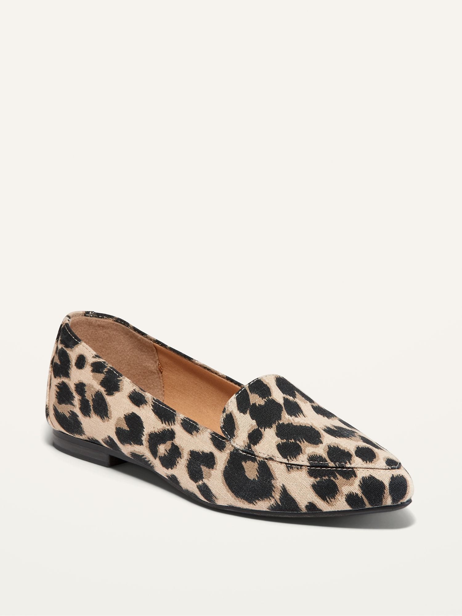 Pointed toe 2025 leopard loafers