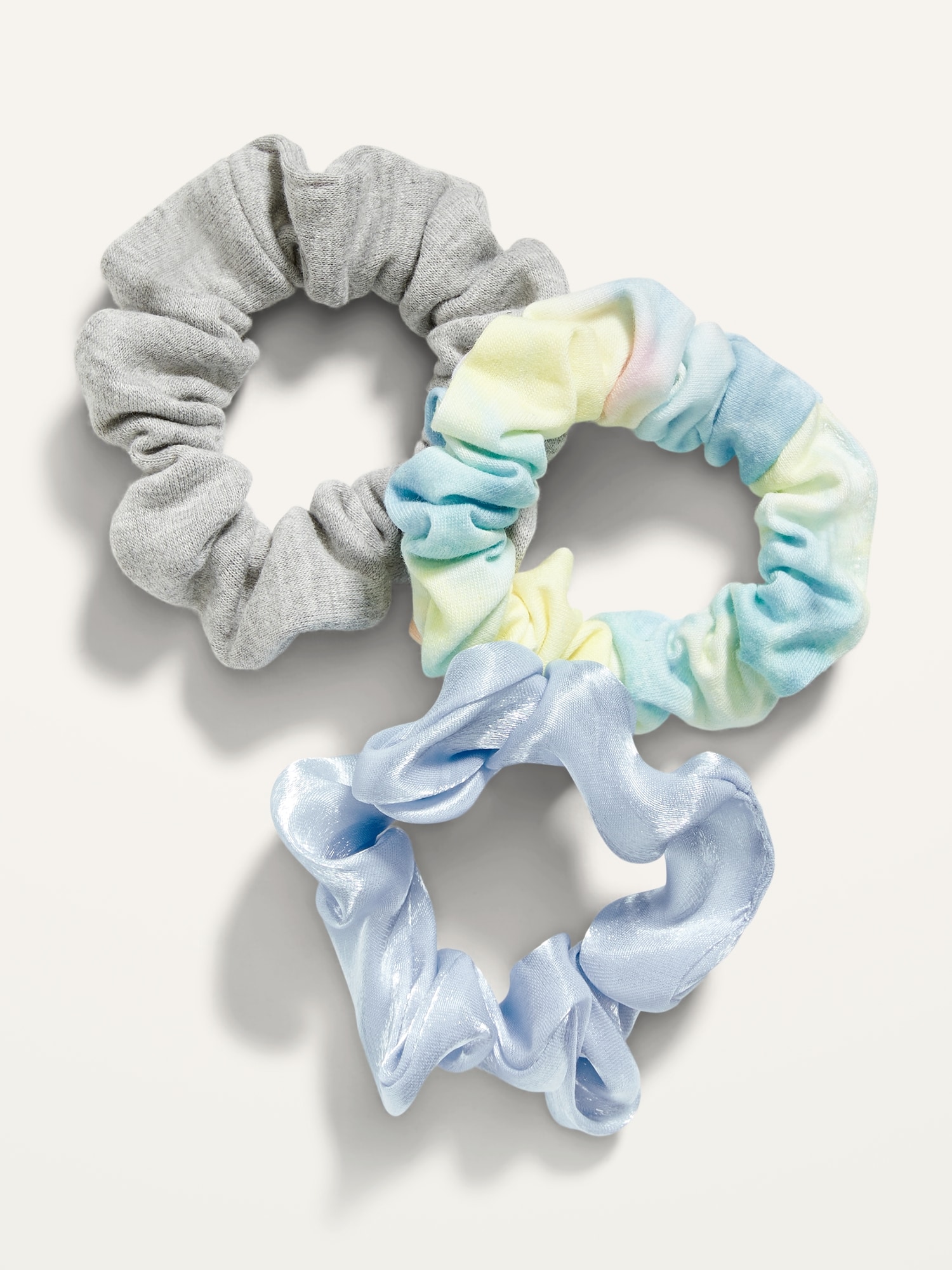 Old Navy Hair Scrunchie 3-Pack for Girls blue. 1