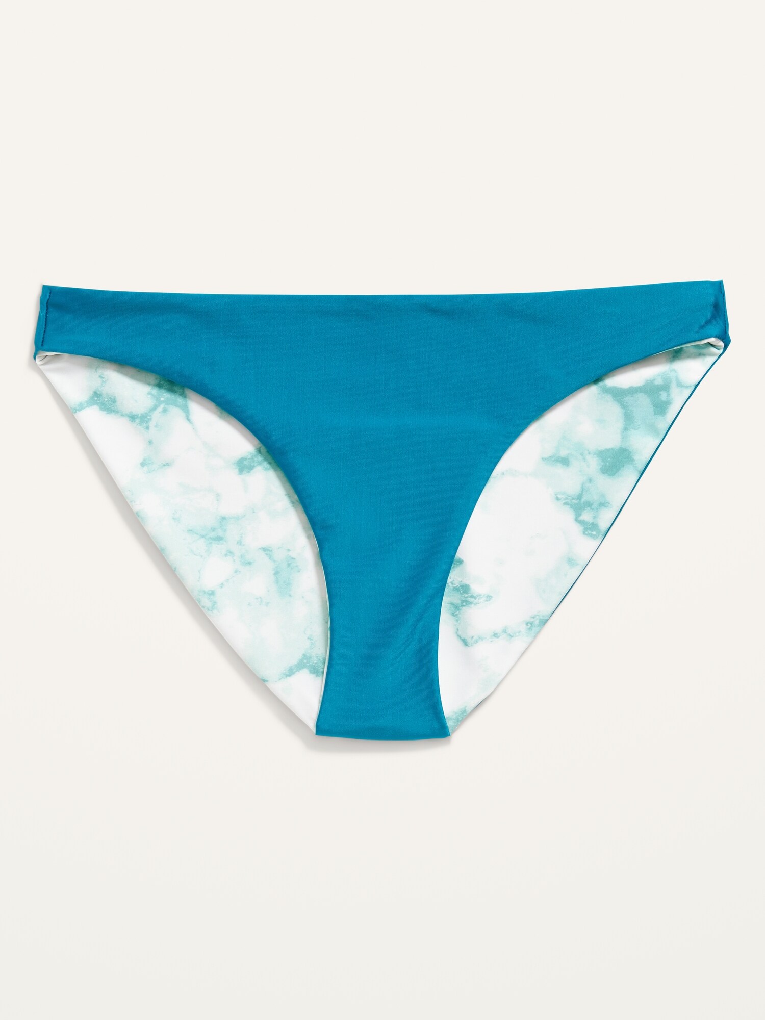 Mid-Rise Reversible Bikini Swim Bottoms 