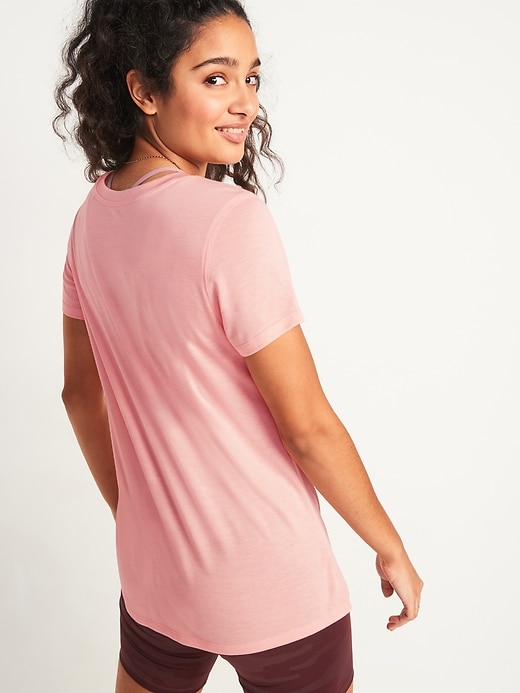 L'image numéro 6 présente T-shirt Performance UltraLite avec lien sur le côté pour femme